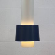 Old Danish design lamp in white/gray and blue colours - Denmark 60's