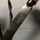 XL black scissor lamp from PeHaWe Leuchten Dresden, German 1940s