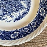 4 Staffordshire England “countryside” dinner plates