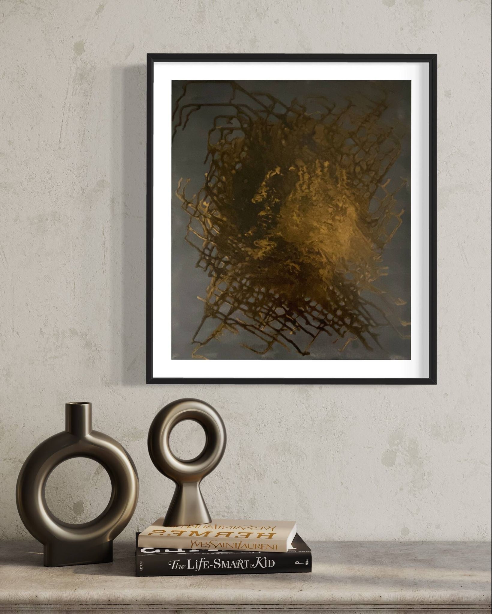 A very original contemporary painting of French craftsmanship, unique model