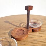 Serviteur sel et poivre Duralex en palissandre années 60