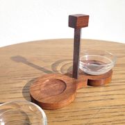 Duralex rosewood salt and pepper shaker set from the 1960s