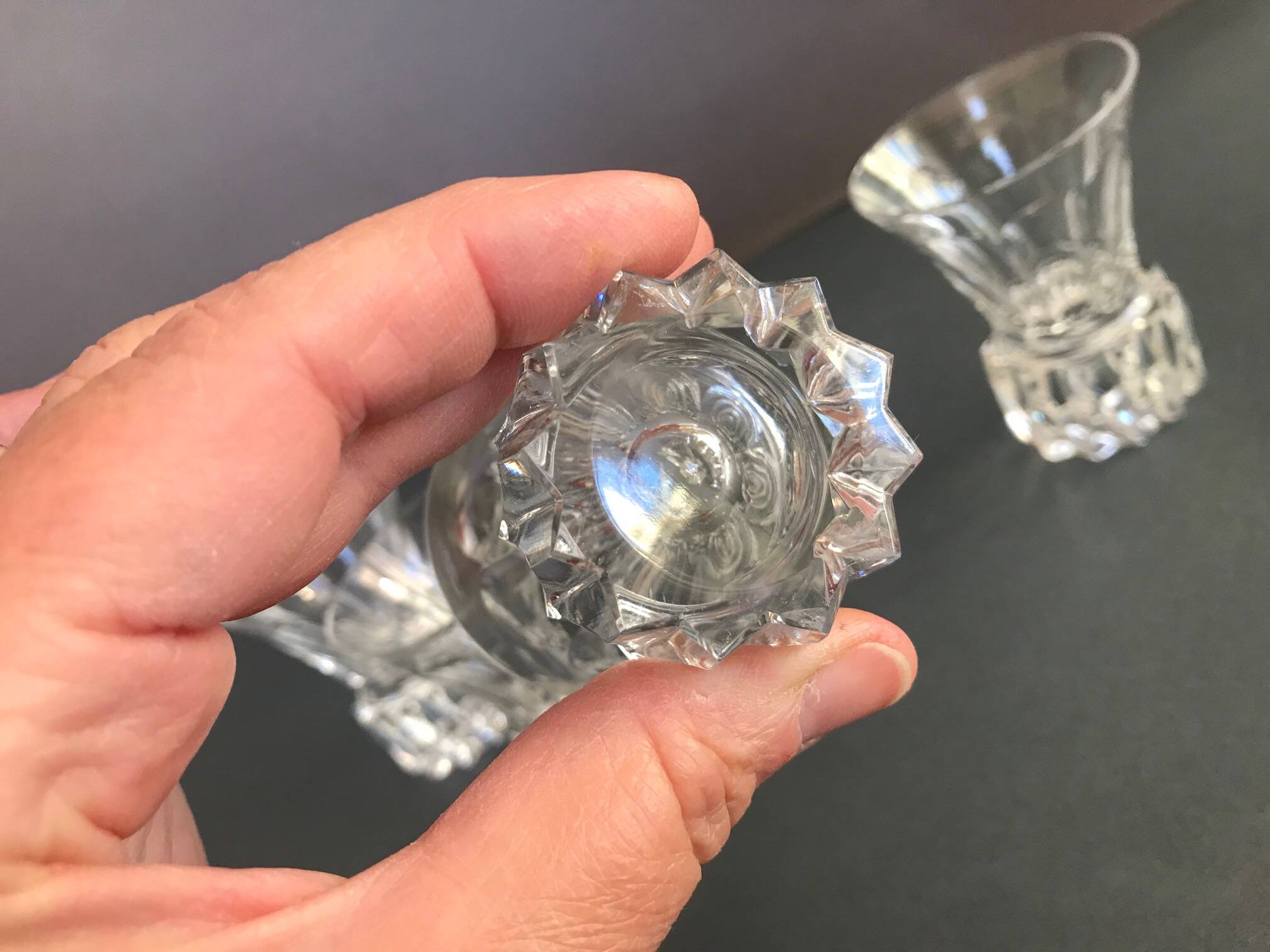 Small Saint Louis cut crystal glasses?
