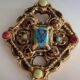 Marc Roussel Polychrome Ceramic Cross