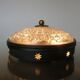 Wall lamp " starred " 2 fires, diamond glass and brass years 50 60