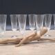 Set of 8 Luminarc champagne flutes