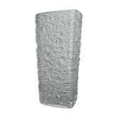 Vintage glass vase bubble texture (Hermanova Hut, 1968)