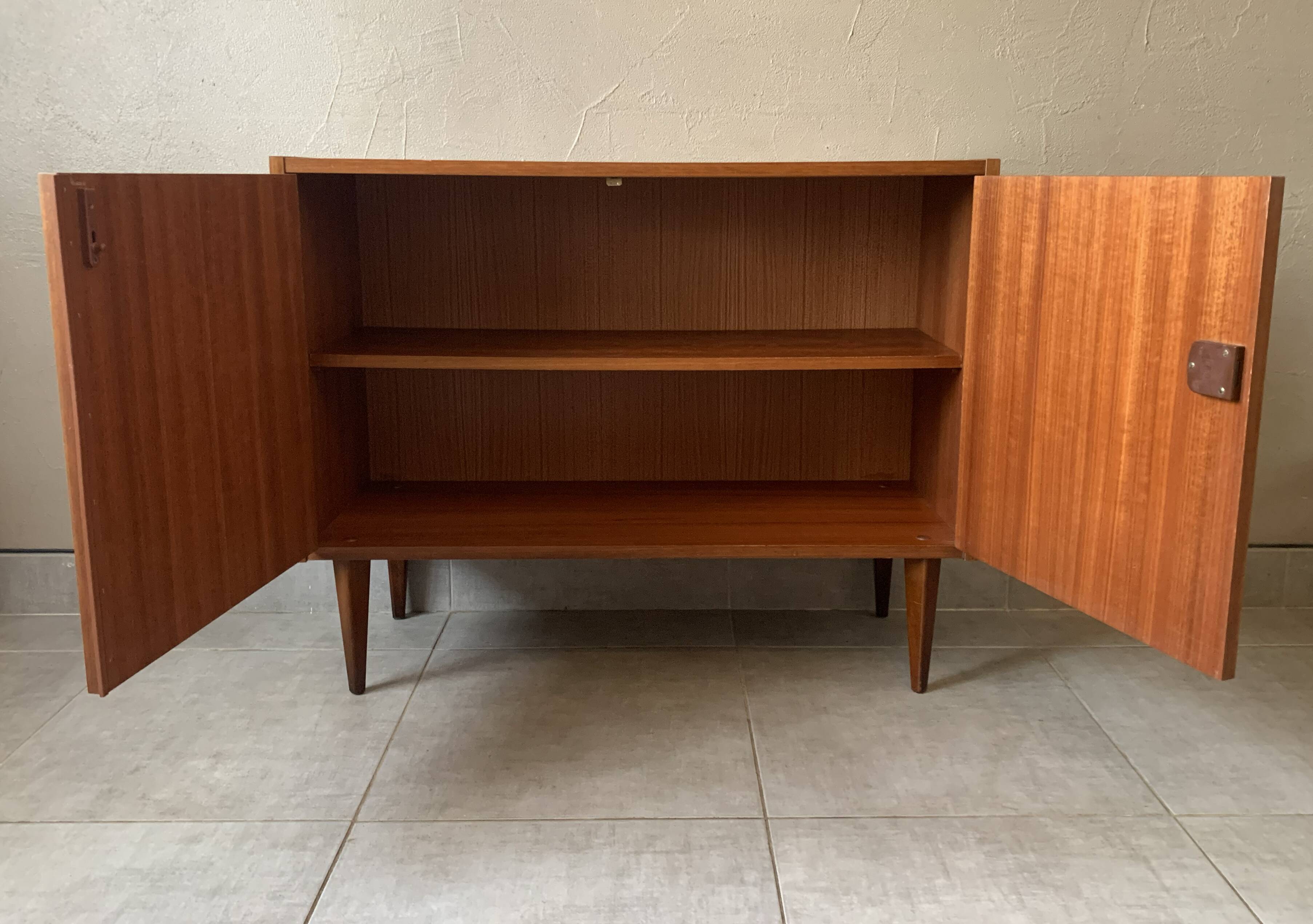 Vintage Scandinavian teak sideboard from the 1960s