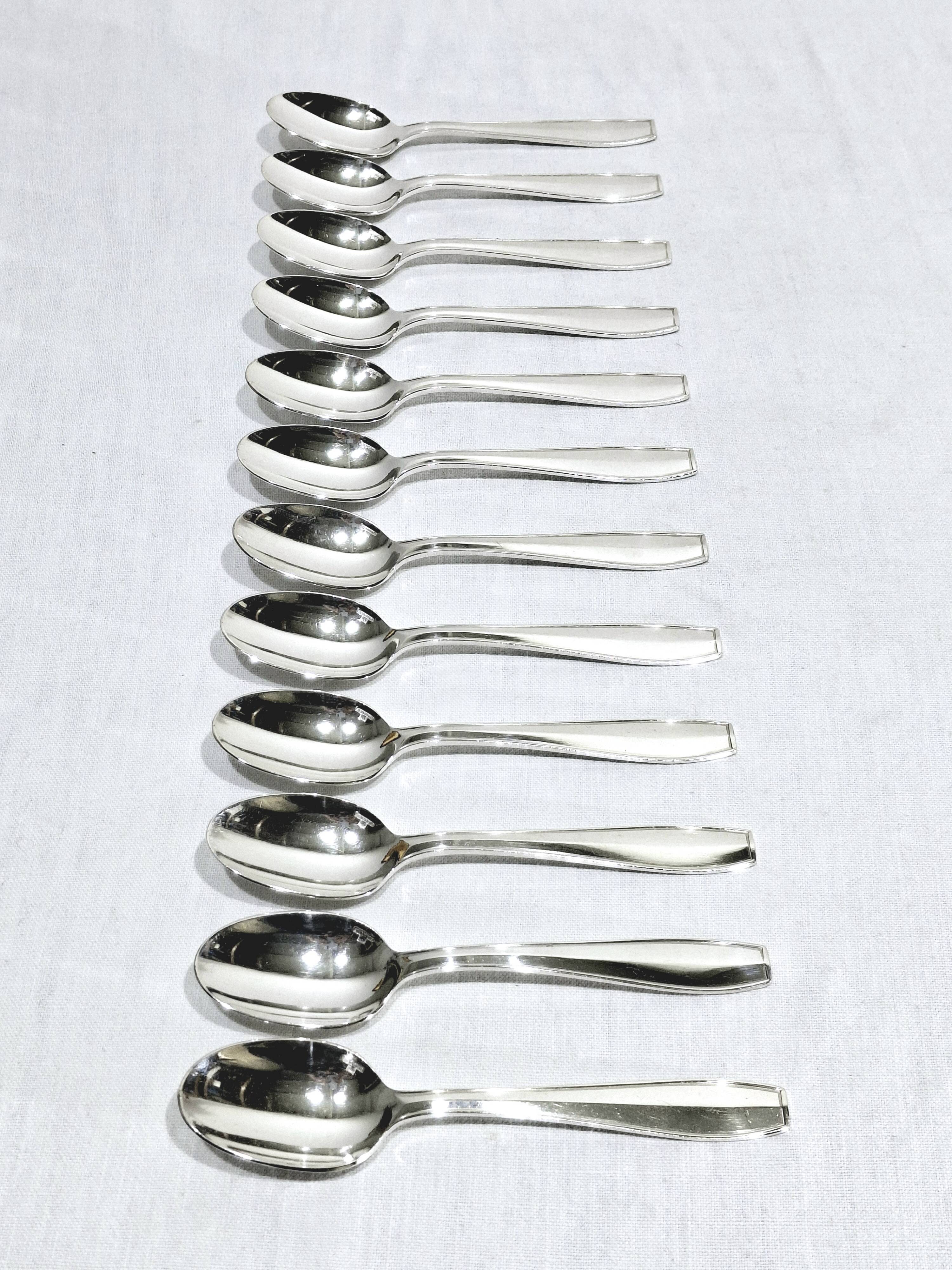 Christofle - 12 coffee spoons atlas model