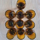 10 vintage digestif glasses