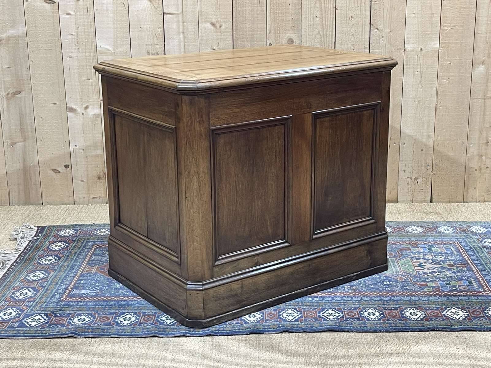 19th century oak store counter