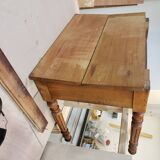 Cherry wood side table and small desk