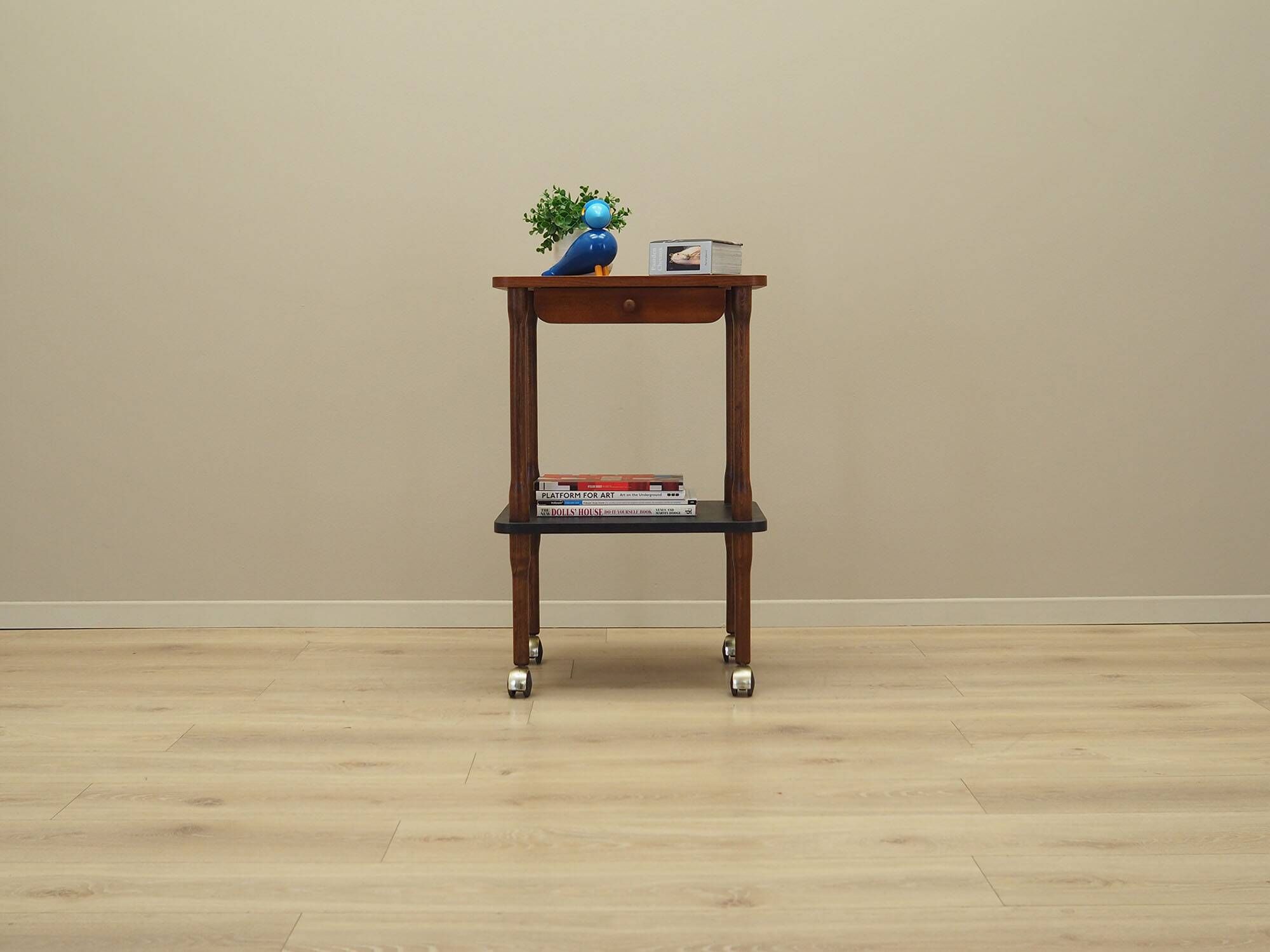 Walnut table, Italian design, 1960s, manufacture: Italy