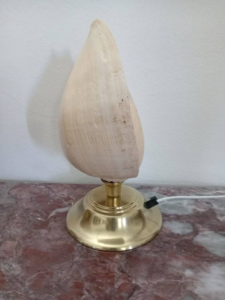 Shell table lamps, 1980s, set of 2