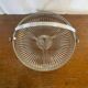 Serviteur Apéro Ancien Verre Moulé + Anse Metal Chromé VMC Reims Vinta