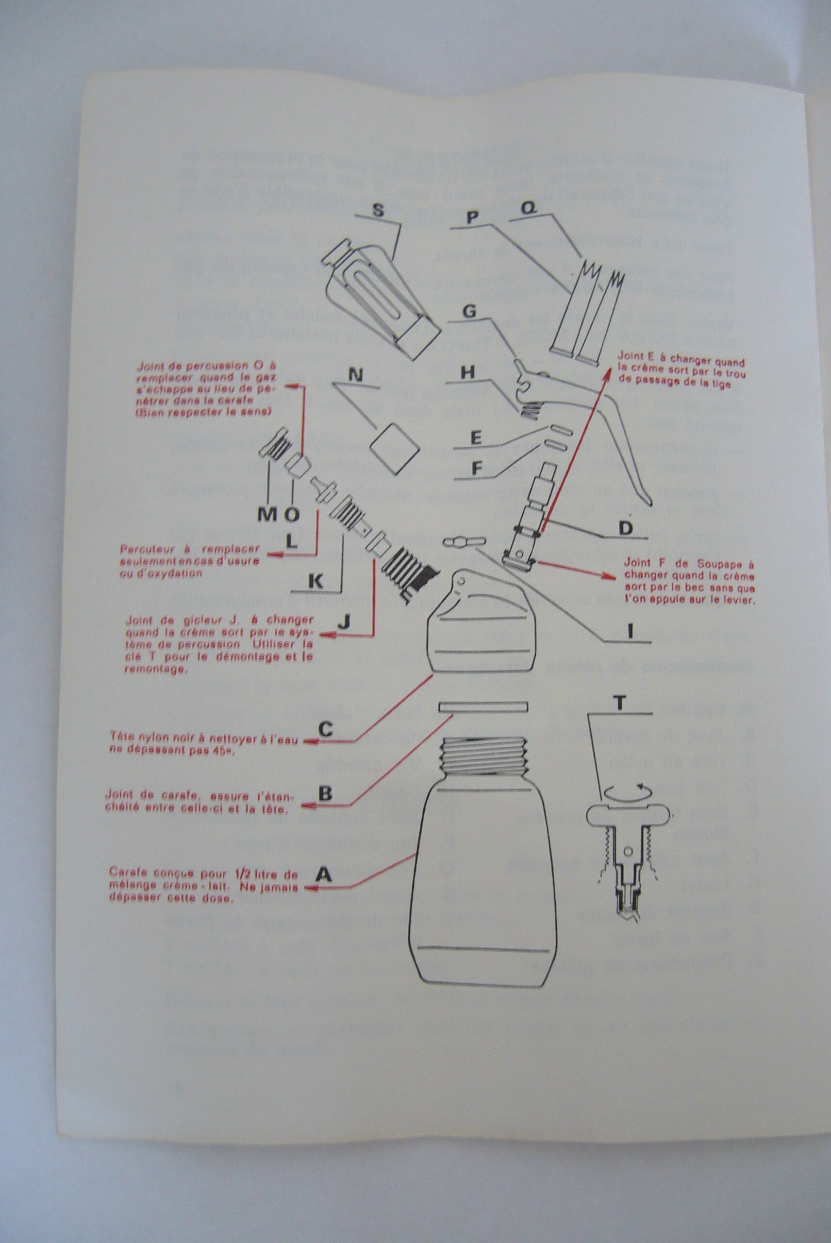 Vintage blue siphon 1960
