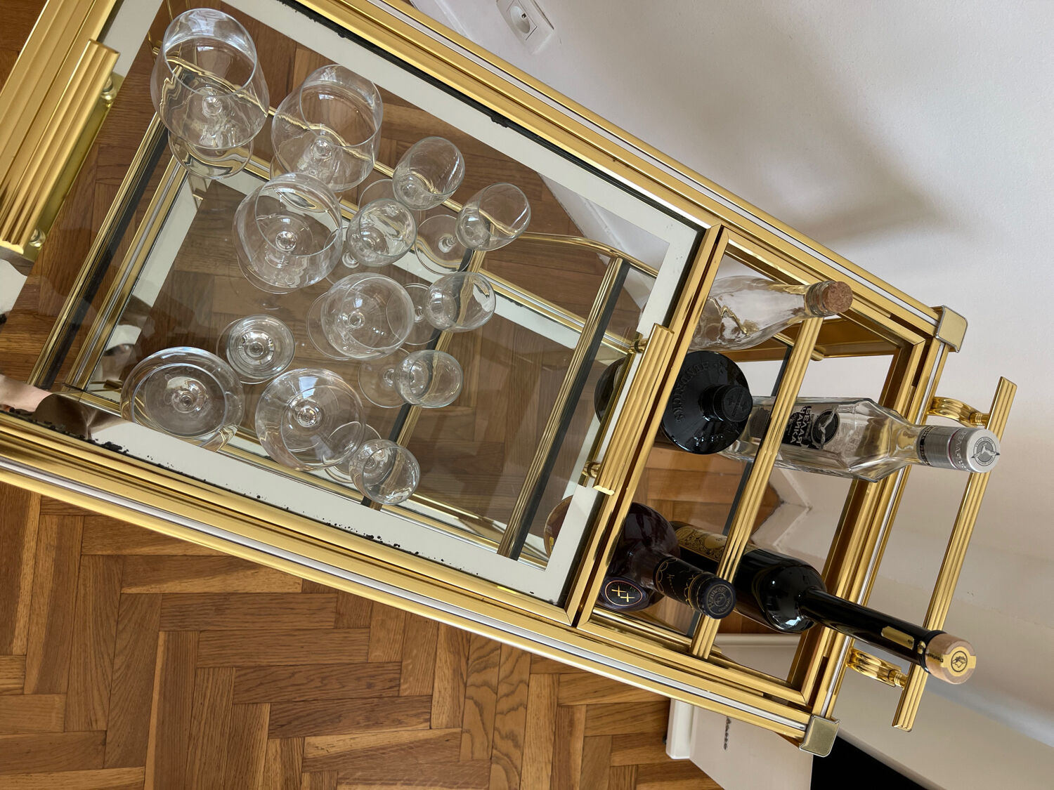 Hollywood Regency trolley 1970s