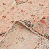 Pale Red & Teal Green Persian Heriz Rug, 288x382Cm