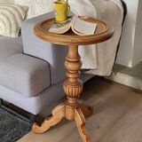 Solid oak side table