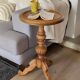 Solid oak side table