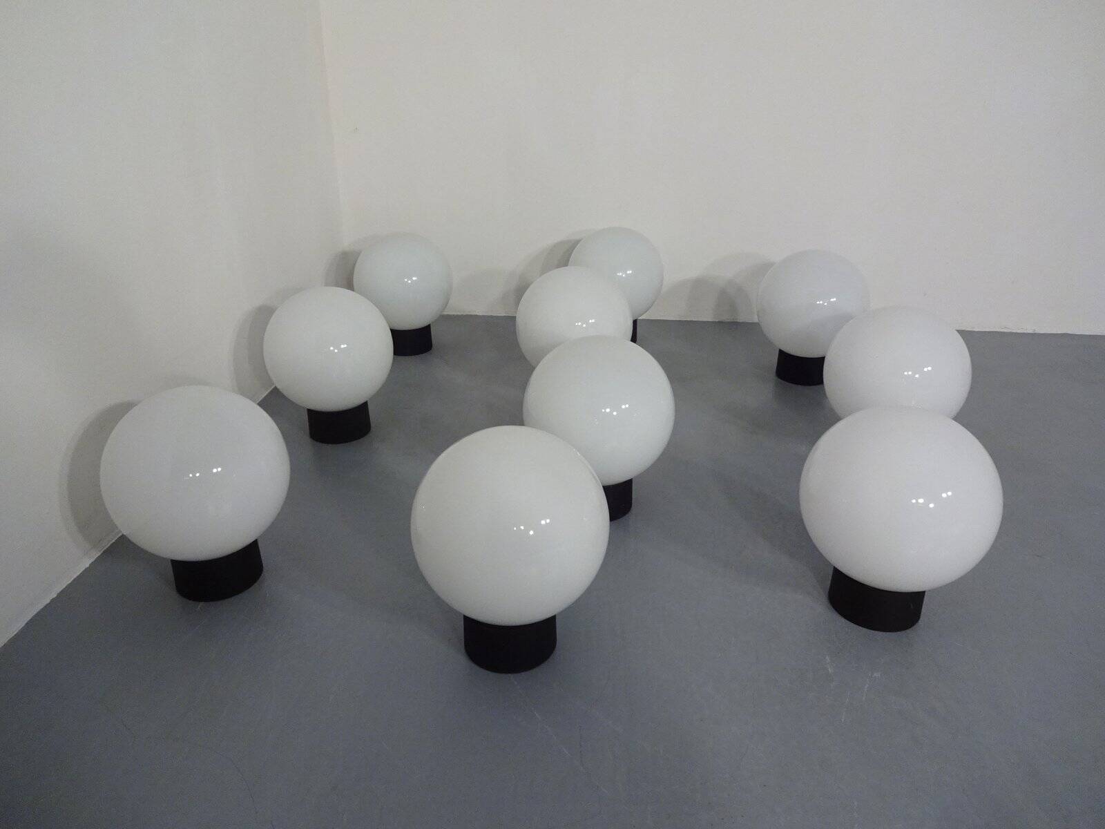 Opaline Glass Ceiling Lamp from Limburg, 1960s
