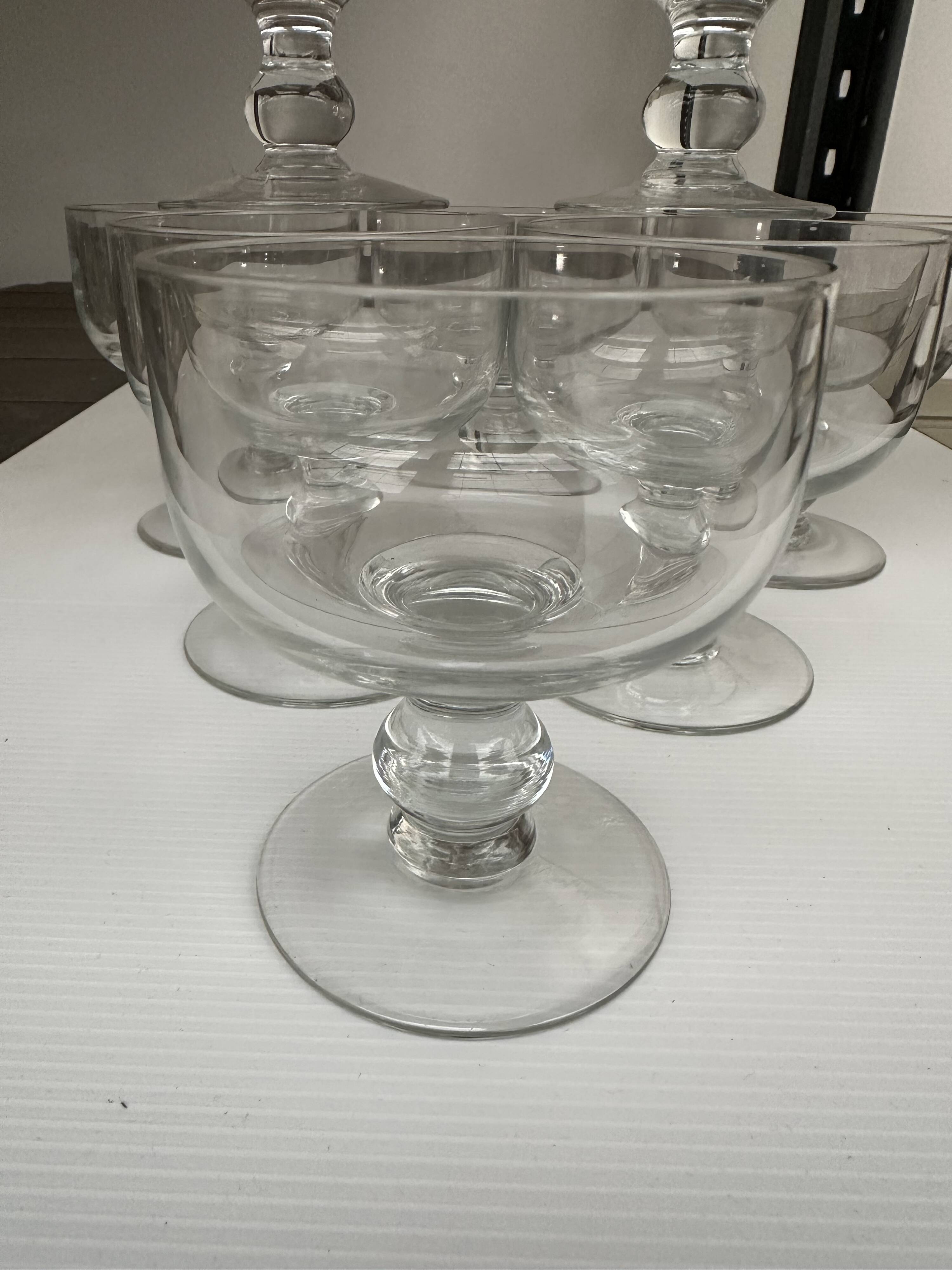 8 crystal ice cream cups