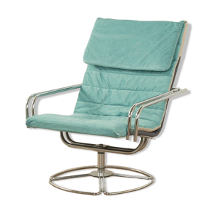 chaise pivotant en métal - 1980