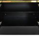 Large bar in black lacquer and gilded brass by Jean-Claude Mahey