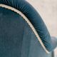 Fauteuil crapaud – Velours bleu