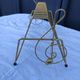 Range vinyl holders gilded with fine gold Erdécor production Escaut made in France