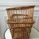 Pair of rattan/wicker storage baskets from the 60s and 70s
