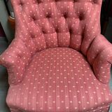Fauteuil crapaud tapissier