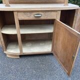 Parisian art deco sideboard in solid raw oak