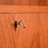 Scandinavian bookcase with pull-out desk