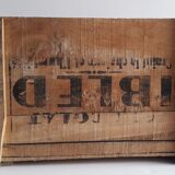 Ibled chocolate box in old wooden transport