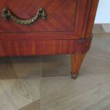 Louis XVI chest of drawers - Bronze - Butterfly wood veneer marquetry - 1930