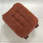Scandinavian oak armchair and ottoman, 1960s
