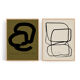 Pair of giclee prints, abstract wall art set of two, 50x70cm