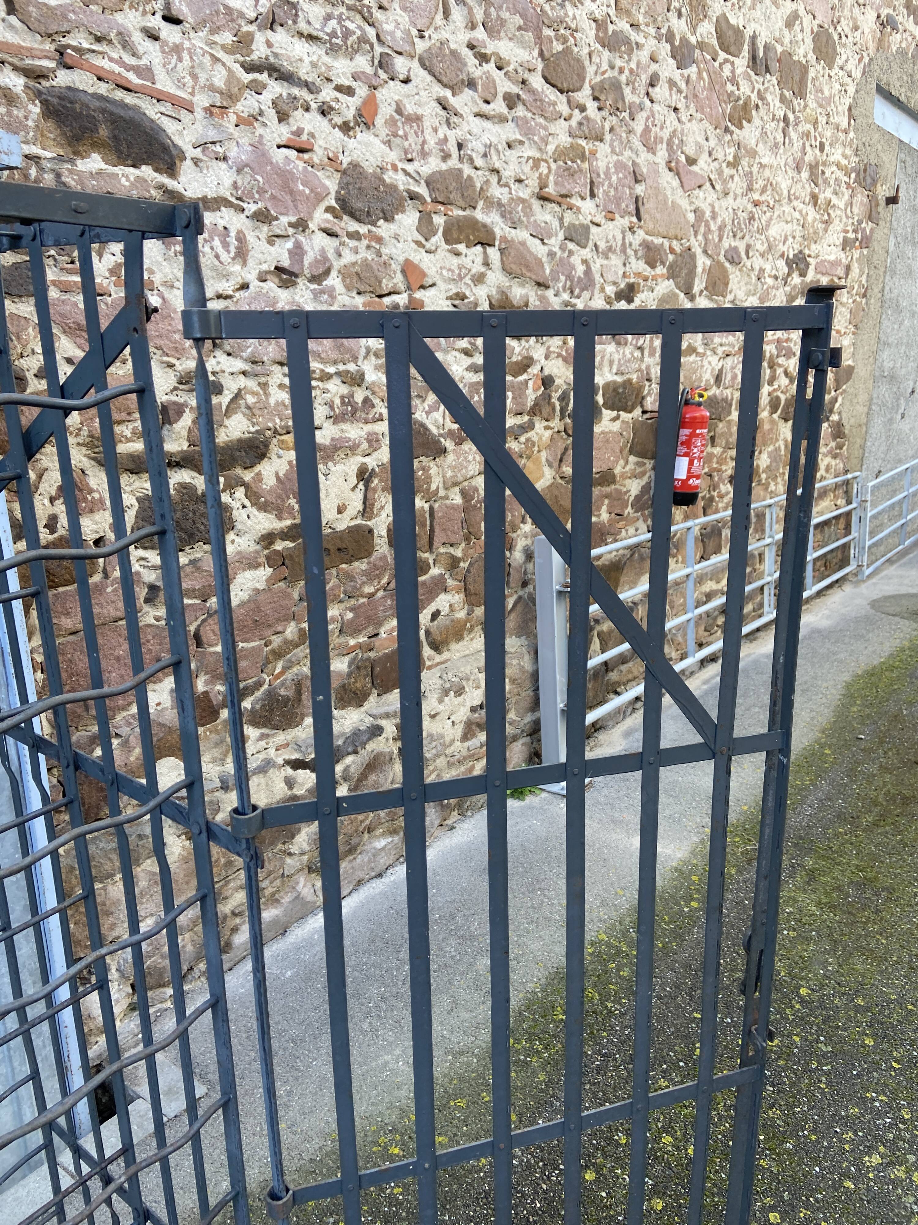 Wrought iron wine cellar 200 bottles French wine cellar Rigidex cellar shelf 1950
