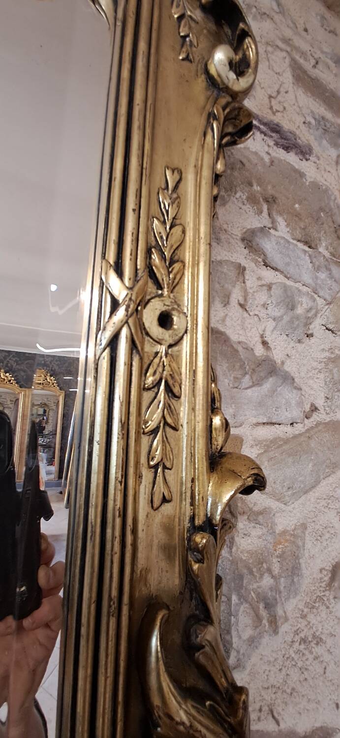 19th century mirror 85 x 62