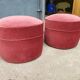 Art deco velvet beanbags