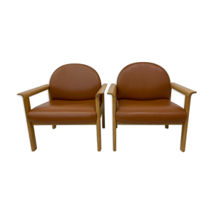 set de 2 fauteuils lounge - 1970