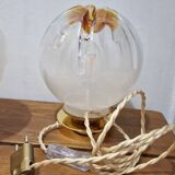 Mazzega globe lamp duo from Murano