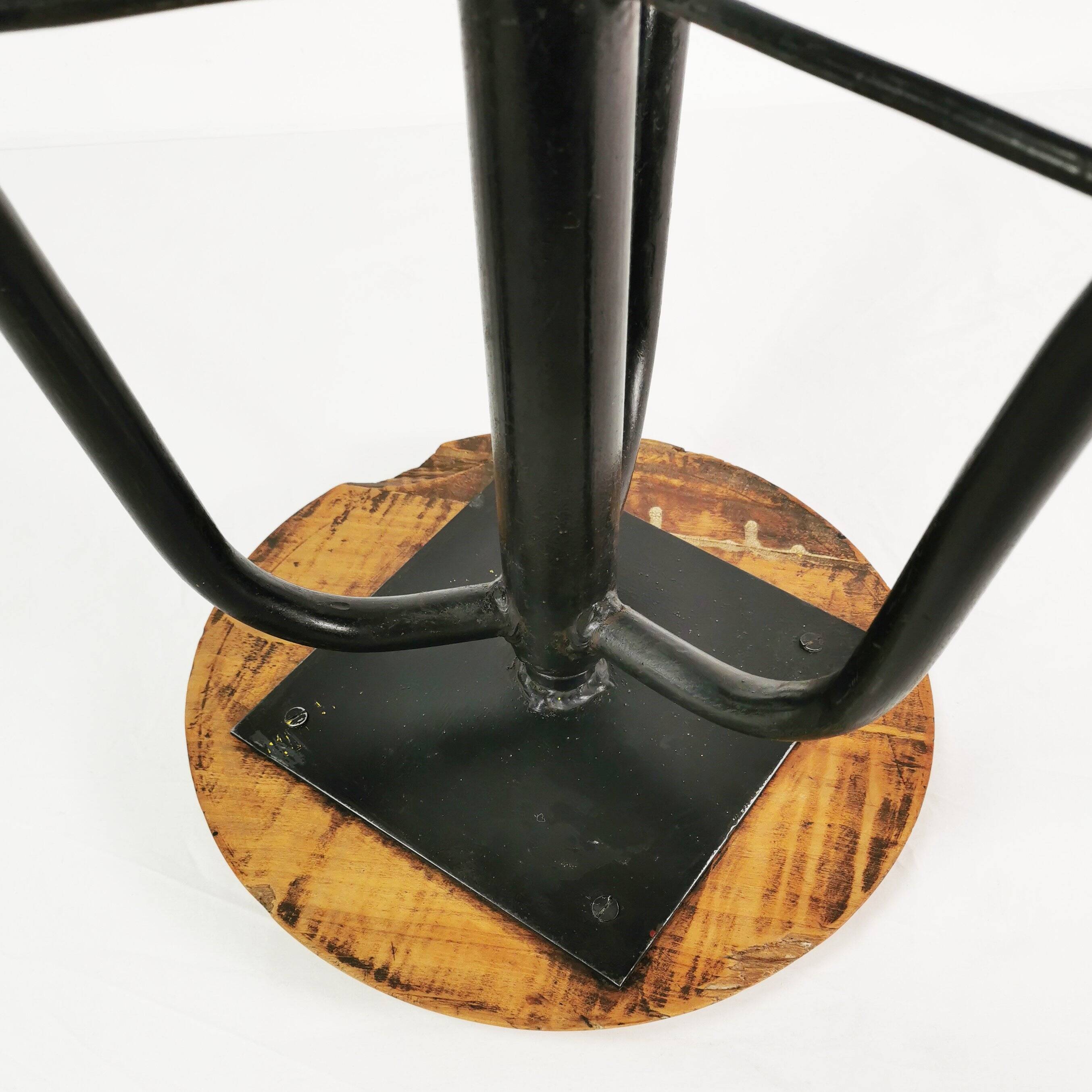 Bauhaus swivel stool, Czechoslovakia, 1960s