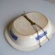English earthenware dish 19th Staffordshire willow pattern decoration
