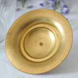 Old glass and brass cookie bucket