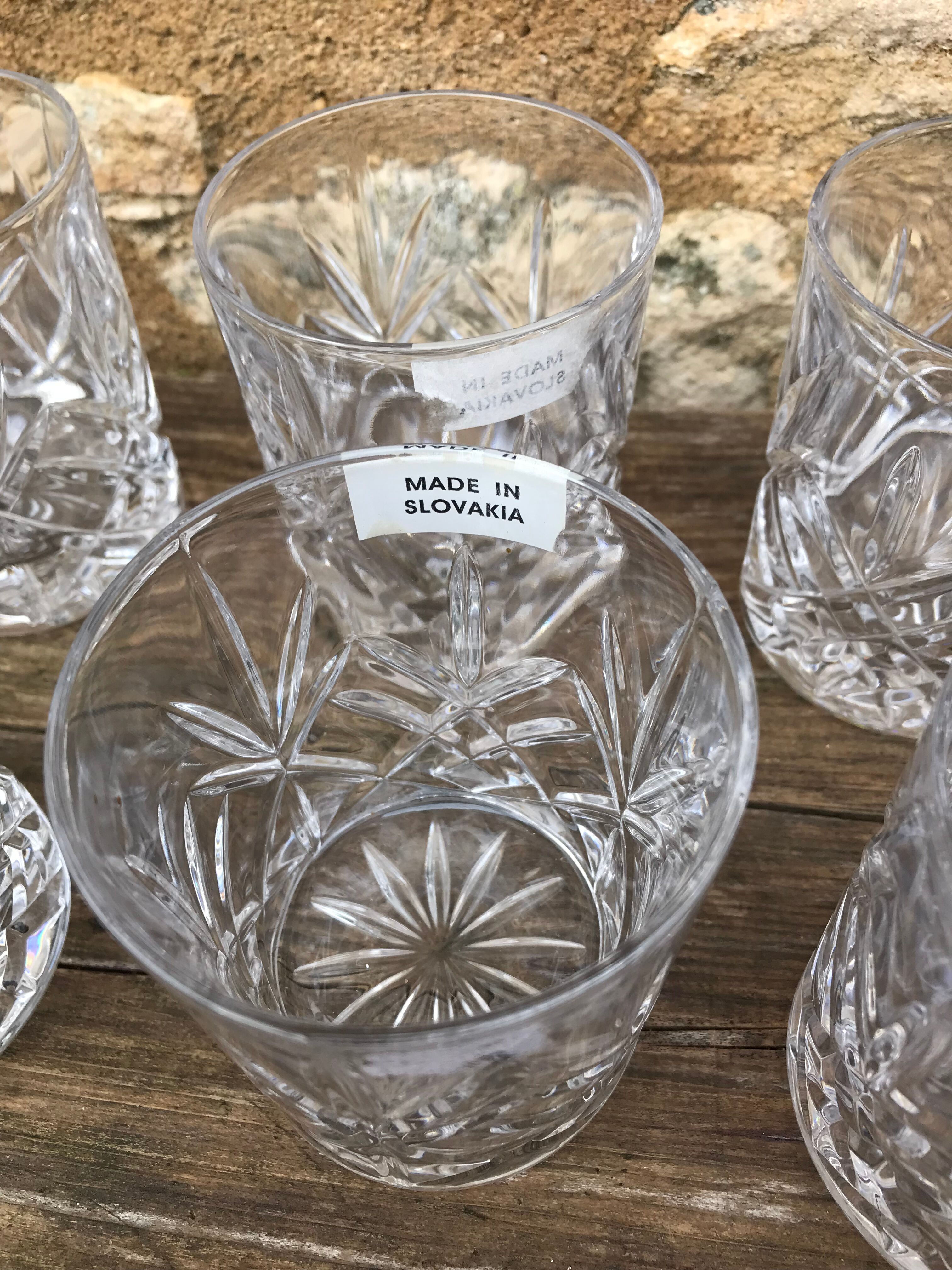 Crystal whisky glasses (x11)