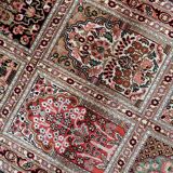 Vintage 1950s Persian Qum silk rug 72cm x 140cm