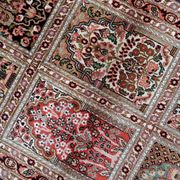 Vintage 1950s Persian Qum silk rug 72cm x 140cm