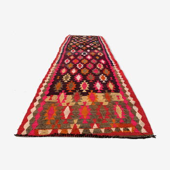 Old turkish kilim runner 285x89 cm